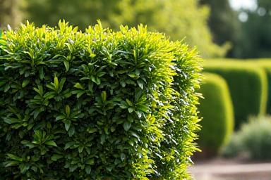 Skilled hedge trimming and bush pruning of ornamental plants